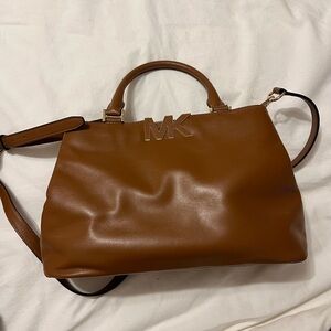 Michael Kors Florence Leather Satchel Crossbody